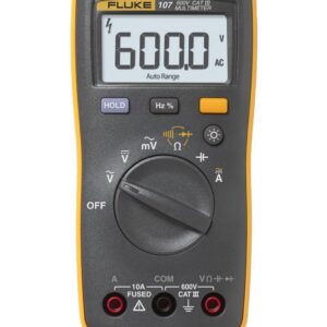 Fluke Networks - Multímetro digital portátil Fluke 107 de corriente ac/DC de Fluke, gris