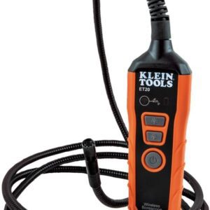 Klein Tools ET20 - Boroscopio Wi-Fi, 9 mm, 6 pies, blindado, impermeable, luces LED, batería recargable, cámara de inspección endoscopio