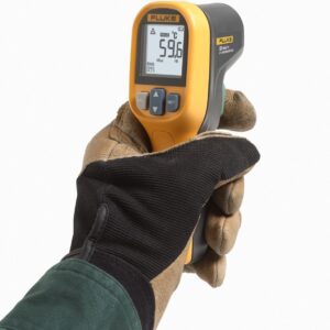 FLUKE 59 MAX ESP Termómetro Infrarrojo IR sin Contacto Industrial Tecnología Laser – Rango -30 a 350 °C, Relación D:S 8:1, Láser Clase II, IP40, LCD Retroiluminada, 1 × AA – Versión ESP