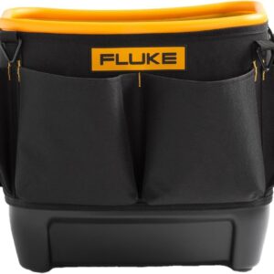 Fluke TB25, bolsa ovalada de cuerpo duro, con base inferior dura impermeable y 28 bolsillos