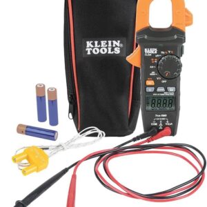 KLEIN TOOLS CL320 | Multímetro digital de gancho de rango automático 400 A CA para HVAC | Mide corriente, voltaje y más | Multimetro | Amperimetro de gancho | Función de apagado automático