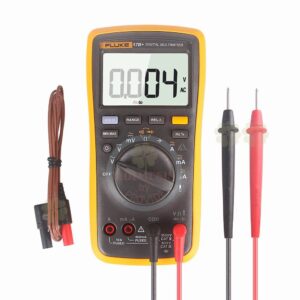 FLUKE 17B+ multímetro digital con temperatura y frecuencia (estuche de transporte incluido)