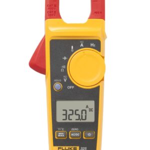 Fluke - Pinza amperimétrica TRMS de 325 40/400 A AC/DC, 600 V AC/DC con medidas de frecuencia, temperatura y capacitancia