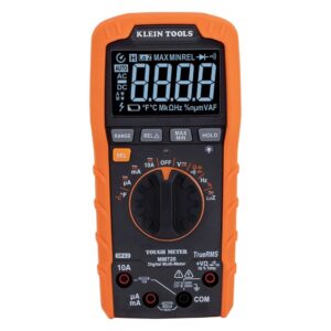 KLEIN TOOLS MM720| Multímetro digital con TRMS y LoZ | Mide hasta 1000 V y temperatura | Multimetro | Detector de voltaje | Pantalla inteligente adaptable | Ideal para mediciones precisas