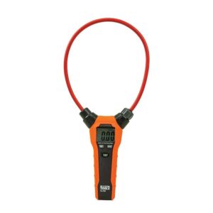 KLEIN TOOLS CL150| Multímetro| Gancho flexible | Ideal para áreas de difícil acceso |Medición precisa de corriente alterna |Probador de corriente |Amperímetro |Pantalla LCD |Incluye estuche y baterías