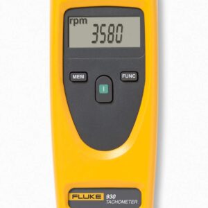 Fluke 930 Tacómetro Sin Contacto Láser Digital Industrial, Medición de RPM con Alta Precisión ±0,02%, Pantalla retroiluminada, 1 a 99 999 RPM