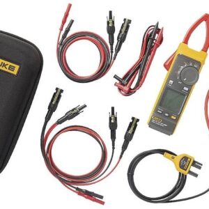 Fluke 393FC - Kit de medidor de abrazadera y cable de prueba solar, CAT III 1500 V, clasificación IP54, medición de potencia CC, software Fluke Connect, cables de prueba iFlex, MC4 de 18 pulgadas