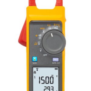Fluke 393 FC Pinza Amperimétrica TRMS CAT III 1500 Medidor de pinza solar, con iFlex, Fluke Connect, IP54, medición AC/DC hasta 999 A