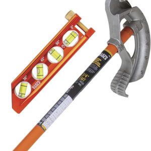 Klein Tools 80148 - Juego de doblado de conductos ACCU-BEND 3/4 pulgadas EMT con fijador de ángulo y herramienta de nivel magnético, 2 piezas