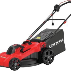 CRAFTSMAN Cortacésped eléctrico, 20 Pulgadas, con Cable, 13-Ah (CMEMW213), Rojo