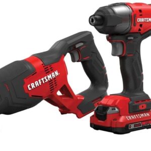 CRAFTSMAN V20 Kit combinado de herramientas eléctricas inalámbricas de 4 herramientas con 2 baterías y cargador (CMCK400D2)
