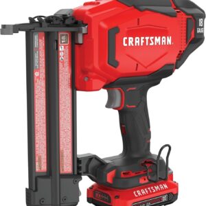 CRAFTSMAN V20 - Clavadora inalámbrica para clavos, calibre 18, con batería y cargador (CMCN618C1)