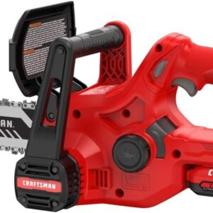CRAFTSMAN V20 Mini motosierra, 10 pulgadas, batería y cargador incluidos (CMCCS610D1)