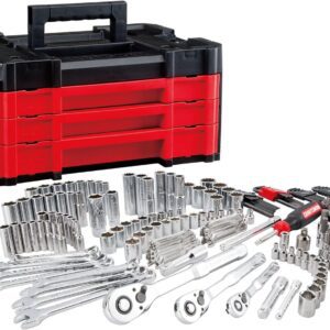 CRAFTSMAN Juego de herramientas mecánicas de 262 piezas, juego de dados maestros con caja de herramientas VERSASTACK de 3 cajones, juego de SAE/métrico (CMMT45309)