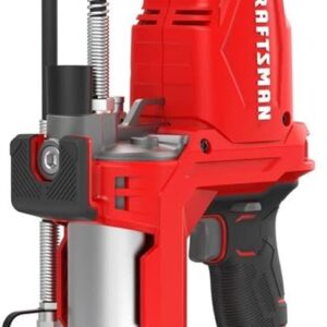 CRAFTSMAN - Pistola de engrase eléctrica V20 sin Cable, Manguera de 40 Pulgadas, luz LED, 10,000 PSI máximo Empuja hasta 9 onzas de Grasa por Minuto, Solo Herramienta (CMCGG001B)