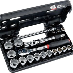 CRAFTSMAN - Juego de enchufes serie V, SAE, unidad de 1/2 pulgada, 21 piezas (CMMT45754V)