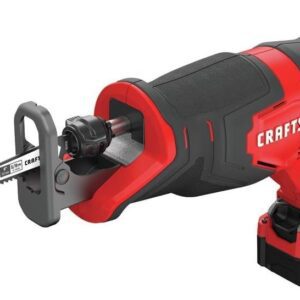 CRAFTSMAN V20 Kit de sierra alternante inalámbrica, 3000 RPM, 14.5 pulgadas, batería y cargador incluidos (CMCS300M1)