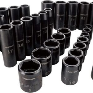 CRAFTSMAN Juego de Dados de Impacto en Pulgadas y Métrico 48 Piezas CMMT16548
