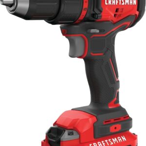 CRAFTSMAN V20 - Kit de taladro/destornillador inalámbrico, sin escobillas (CMCD710C1)