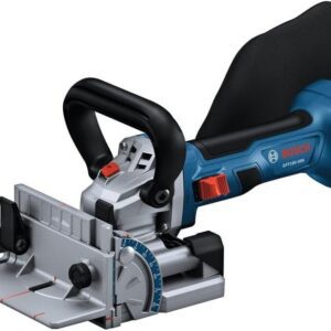 BOSCH GFF18V-086N - Carpeta de galletas sin escobillas de 18 V, herramienta de carpintería inalámbrica para juntas precisas, profundidad de corte ajustable, puerto de extracción de polvo, diseño