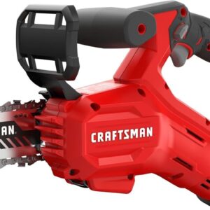 CRAFTSMAN V20 - Sierra de podar inalámbrica, cadena de 6 pulgadas, motosierra pequeña con batería y cargador incluido (CMCCS320D1)