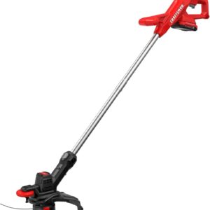 CRAFTSMAN V20 Inalámbrico de 10 Pulgadas WEEDWACKER - Kit de Recortadora y bordeadora de Cuerdas con batería y Cargador de 2.0 Ah (CMCST915D1)