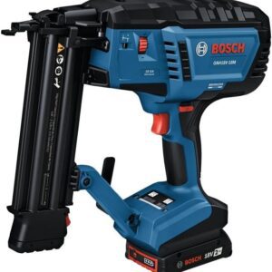 BOSCH GTH18V-18MN Grapadora de corona estrecha de calibre 18 sin escobillas de 18 V, sin cables, potente y precisa para aplicaciones de muebles, tapicería y gabinetes (herramienta desnuda)