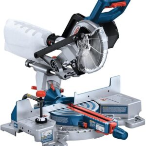 BOSCH GCM18V-07SN PROFACTOR™ 18V 7-1/4" Sierra ingletadora deslizante de un solo bisel – Móvil, solución inalámbrica, 3-3/4 pulgadas Corte de corona anidada, 8-1/4 pulgadas. Capacidad de corte