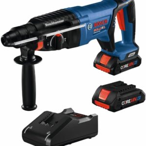 BOSCH GBH18V-26DK25 18V EC sin escobillas SDS-plus® Bulldog™ 1 pulgada Kit de martillo giratorio con (2) baterías de alimentación avanzadas CORE18V 4Ah