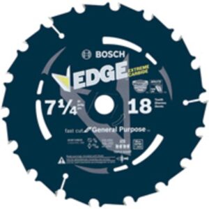 BOSCH DCB718B25-25 piezas 2 7-1/4 pulgadas Hojas de sierra portátiles de borde de 18 dientes de corte rápido (a granel)