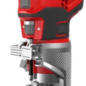 CRAFTSMAN V20 Herramienta de enrutador, sin cable, velocidad variable, enrutador de base fija con ajuste de profundidad, solo herramienta desnuda (CMCW400B)