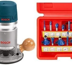 Router 1617 EVS, Bosch + Xitlex - Juego de Brocas de Tungsteno Con 15 Piezas