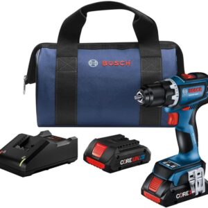BOSCH GSR18V-800CB24 18V sin escobillas conectado, listo para 1/2 pulgadas. Kit de taladro/driver con (2) baterías de alimentación avanzadas CORE18V® 4 Ah