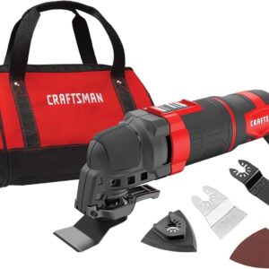 CRAFTSMAN - Kit de herramientas oscilantes con papel de lija y cuchillas, 3 amperios, 14 piezas, con cable (CMEW400)