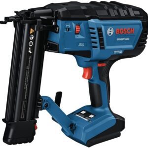 BOSCH GNH18V-18MN - Clavadora Brad de calibre 18 sin escobillas de 18 V, potencia inalámbrica, sujeta hasta 2.000 clavos por carga, activación con una sola mano, limpieza de atascos sin herramientas,