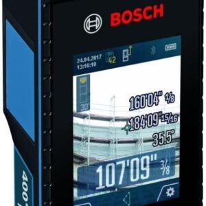 BOSCH GLM400C Blaze Outdoor - Medida láser conectada Bluetooth de 400 pies con cámara y Pilas AA