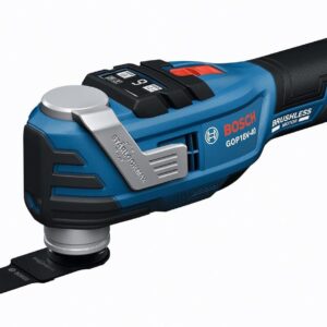 BOSCH GOP18V-40N - Herramienta oscilante StarlockMax sin escobillas de 18 V, potente 20.000 OPM, 6 ajustes de velocidad, parada automática, diseño ergonómico, cambios rápidos de accesorios, ideal para