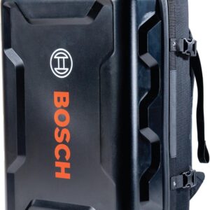 BOSCH GBP21-17 - Mochila giratoria para herramientas - Carcasa duradera moldeada por soplado, interior de espuma personalizable, parte trasera acolchada, compartimento para portátil, cierre