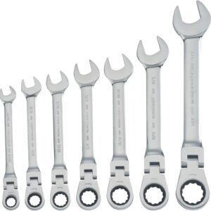 CRAFTSMAN Juego de Llaves Combinadas en Pulgadas con Matraca Reversible 7 Piezas CMMT87010