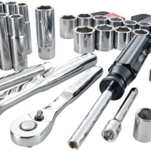 CRAFTSMAN - Juego de herramientas mecánicas, SAE/métrico, unidad de 1/4 pulgadas, 83 piezas (CMMT12021)