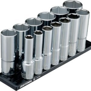 CRAFTSMAN - Juego de enchufes serie V, SAE, unidad de 1/2 pulgada, 13 piezas (CMMT17395V)