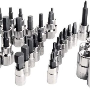 CRAFTSMAN Juego de brocas hexagonales y brocas Torx, tamaños de unidad 1/4 y 3/8, SAE y métrico, 42 piezas (CMMT34912)