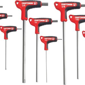 CRAFTSMAN Serie V - Juego de llaves hexagonales Allen SAE, 9 piezas (CMHT26162V)