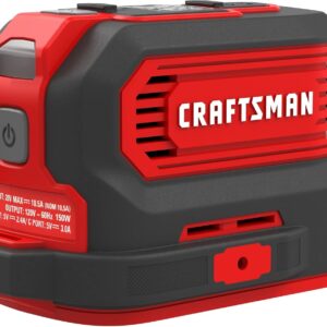 CRAFTSMAN V20 - Cargador de Potencia, Puertos de Carga para Tipo C, Tipo A y CA, 150 vatios, Solo Herramienta Desnuda (CMCB1150B)
