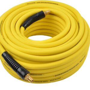 CRAFTSMAN - Manguera de aire híbrida de 3/8" x 100 pies, 300 PSI, flexible con restrictores de curvatura, superficie no molida