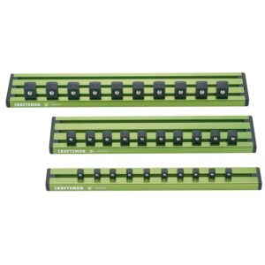 CRAFTSMAN Serie V Organizador de enchufes, magnético, verde, 3 piezas (CMMT92002V)