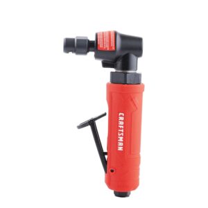 CRAFTSMAN - Molinillo angular de 1/4 pulgadas con bloqueo de husillo, potencia de alta velocidad de 21.000 rpm, cabeza angular para áreas estrechas, silenciador integrado, mango ergonómico aislado