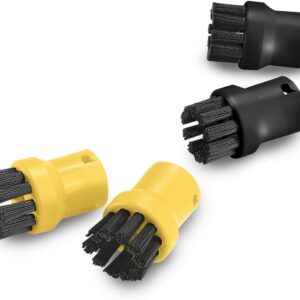 Karcher Kit de 4 cepillos Redondos para Limpiador de Vapor