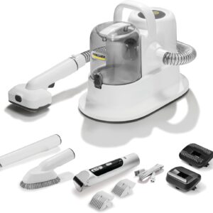 Karcher Pet Clean Aspiradora y Cortapelo para Mascotas, Color Blanco, Modelo PETCLEAN