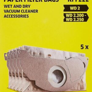 Karcher Bolsa de filtro de papel WD 5 piezas